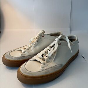 Men's White Leather Sneakers Good Man Brand men’s 8.5